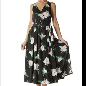 Floral wrap dress